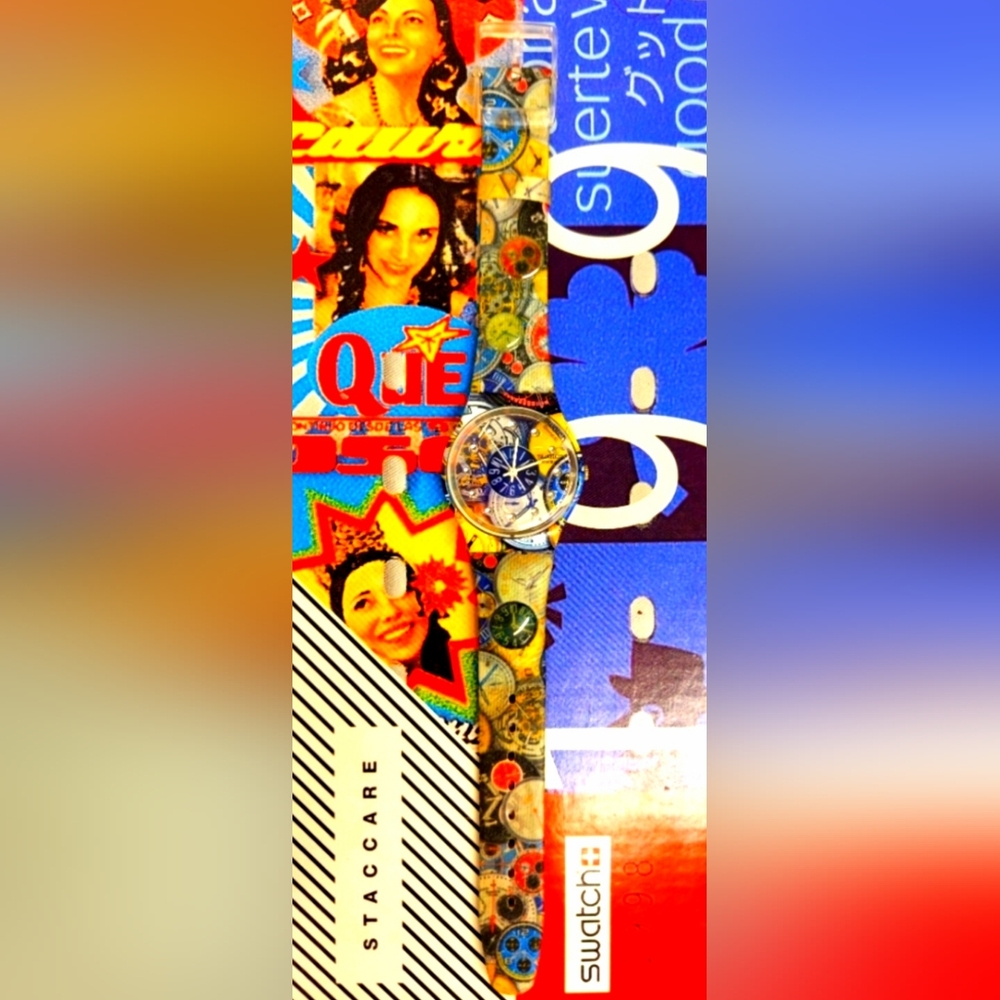 Swatch Watch TIMESPECTIVE GE216 2009 Specials Manish Arora Collection New In Box - Picture 2 of 10